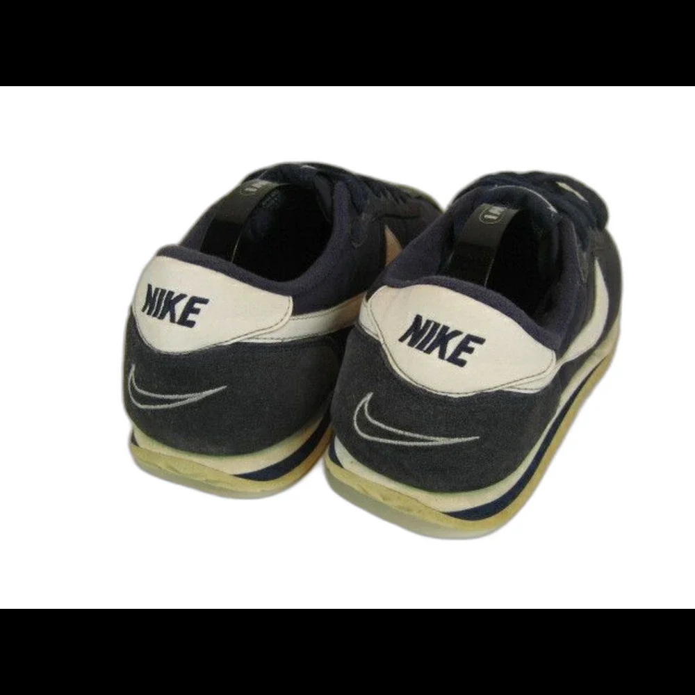 Youth Nike Swoosh Navy/White Running Athletic Tennis Shoes Sneakers sz 7Y